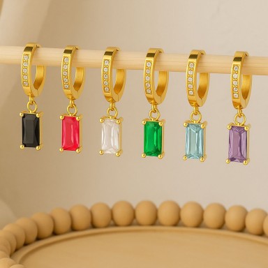 Earrings in stainless steel