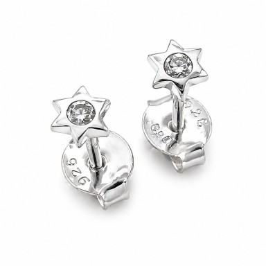 Coppia micro orecchini stellina argento 3mm