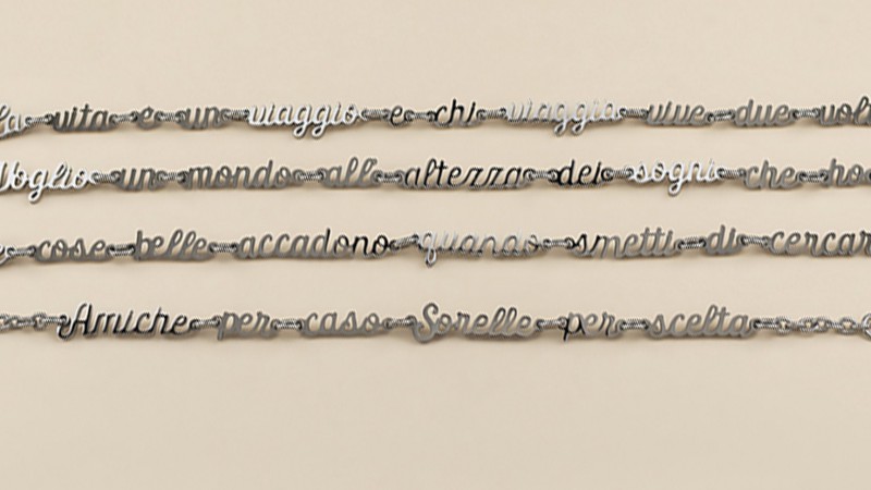 Bracciali frase sagomata